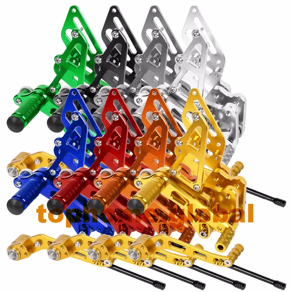 

For Suzuki GSXR600 GSXR750 2006 - 2010 CNC Rearsets Foot Pegs Footpeg Rear Brake Shift Set 2007 2008 2009