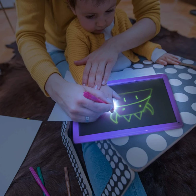 

Children's Luminous Drawing Board Draw with Light Fun and Developing Educational Portable Sketchpad Board Kids Gift Dropshipping