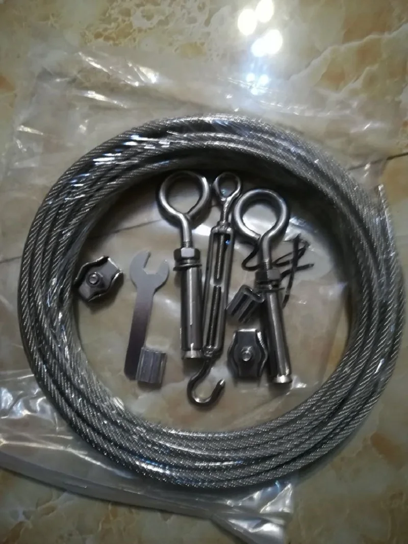 

NEW L5M D4mm 7X7, 304 stainless steel wire rope Clothesline