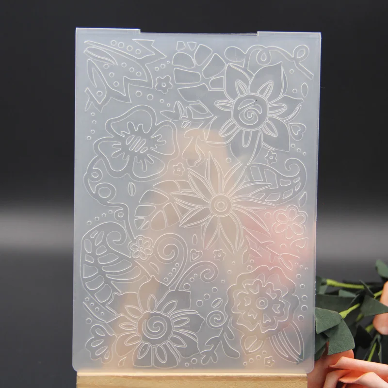 

KLJUYP Flowers Plastic Embossing Folders for DIY Scrapbooking Paper Craft/Card Making Decoration Supplies 060913