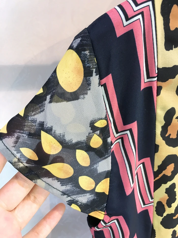 S-XXL, большой размер, высокое качество, лето, принт, отложной воротник, v-образный вырез, короткий рукав, лодыжки, платье для пляжного отдыха женщин