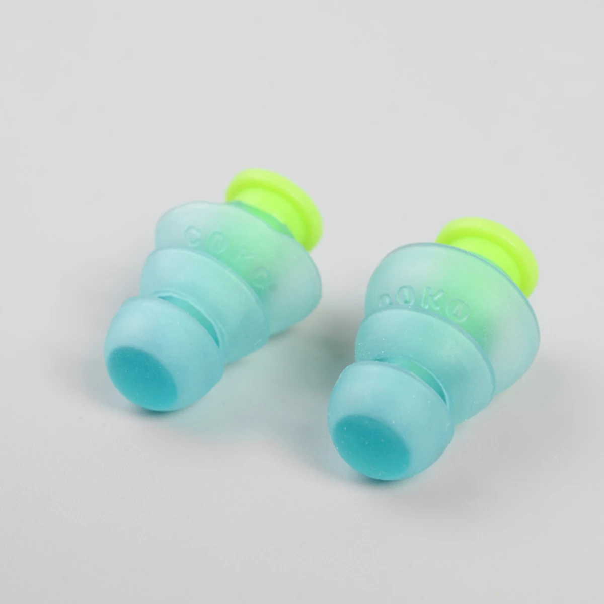 1 Pair Reusable Noise Cancelling Silicone Earplugs Concerts Musicians Motorcycles Hearing Protection Sleep Care