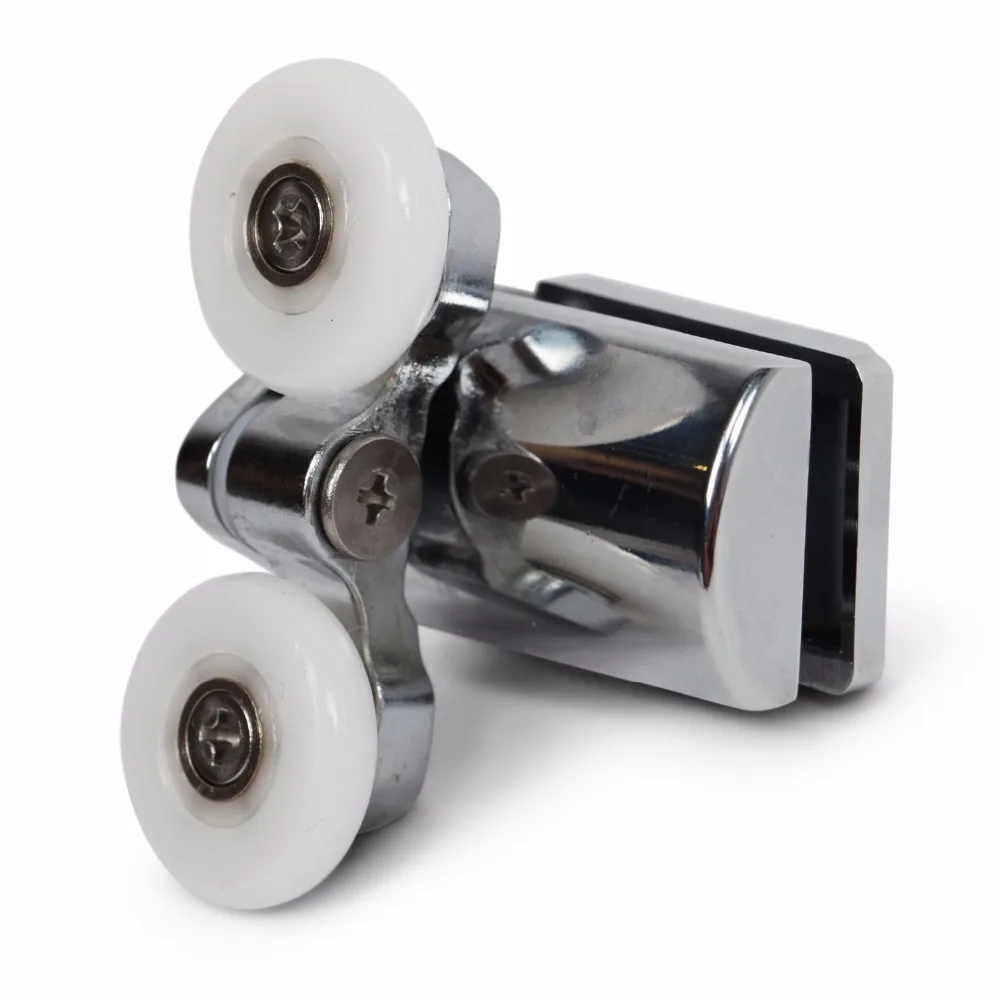 Set of 4 new Shower door rollers 2 height adjustable top 2 sprung quick release lowers