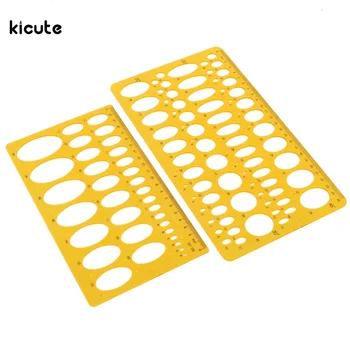 

21 Or 25CM Excellent Quality Ellipse Isometric Oval Geometry College Math Stencil Template Ruler School Office Supplies