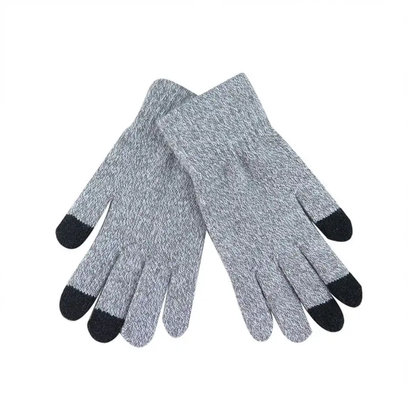 Многофункциональный вязаные, для экранов Зимние перчатки мягкие теплые варежки для iPhone стильный грелка для рук Зимние перчатки крючком Вязание P