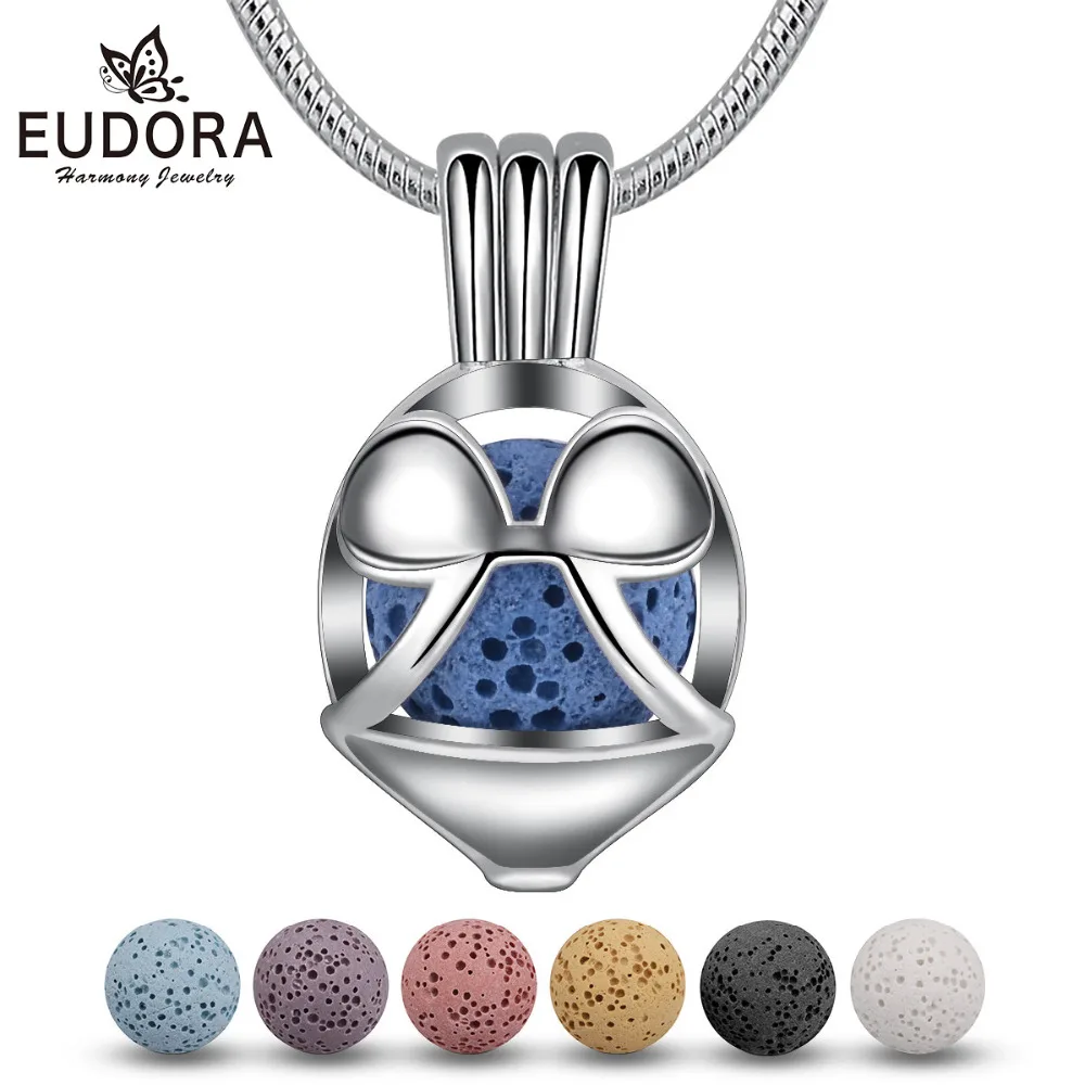 Медальон Eudora 8 мм с изображением Микки Мауса подвеска из лавы аромадиффузор