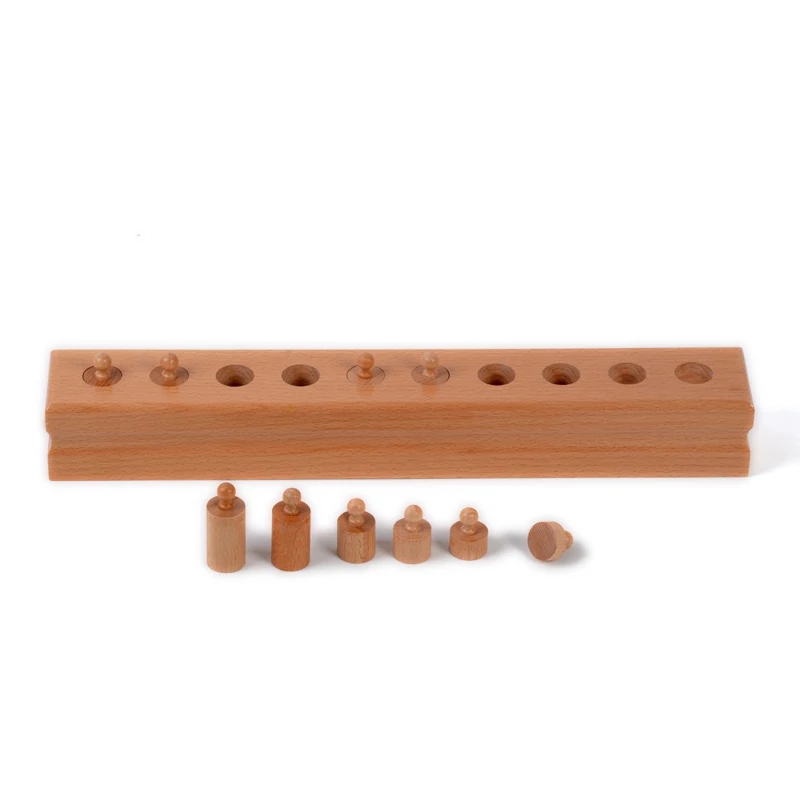 Baby Toy Montessori Single Cylinder 4 Sensorial Preschool Training Early Childhood Education Brinqu