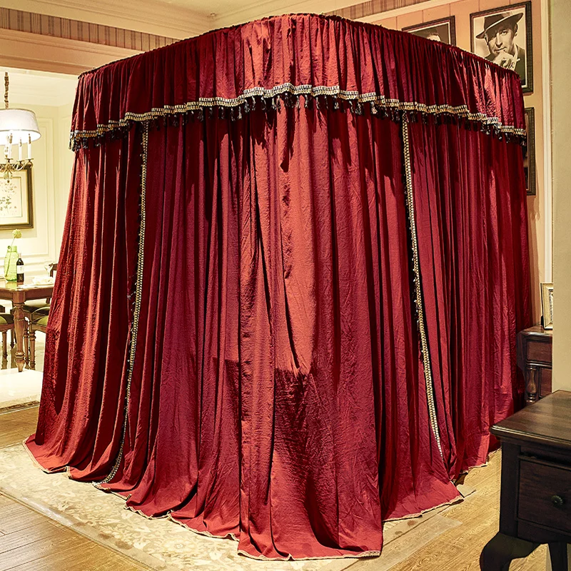 Винно красная зеленая розовая бежевая Роскошная U образная направляющая в