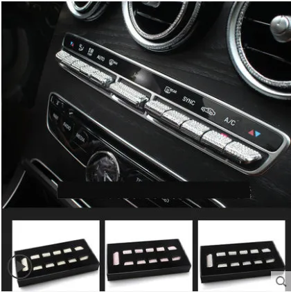 

Car Center console button sticker For Mercedes Benz 2016-2017 E-class W213/ 2015-2017 C-class W205