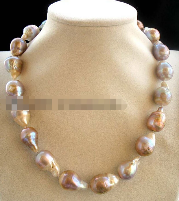 

Jew2323 freshwater pearl purple reborn keshi necklace