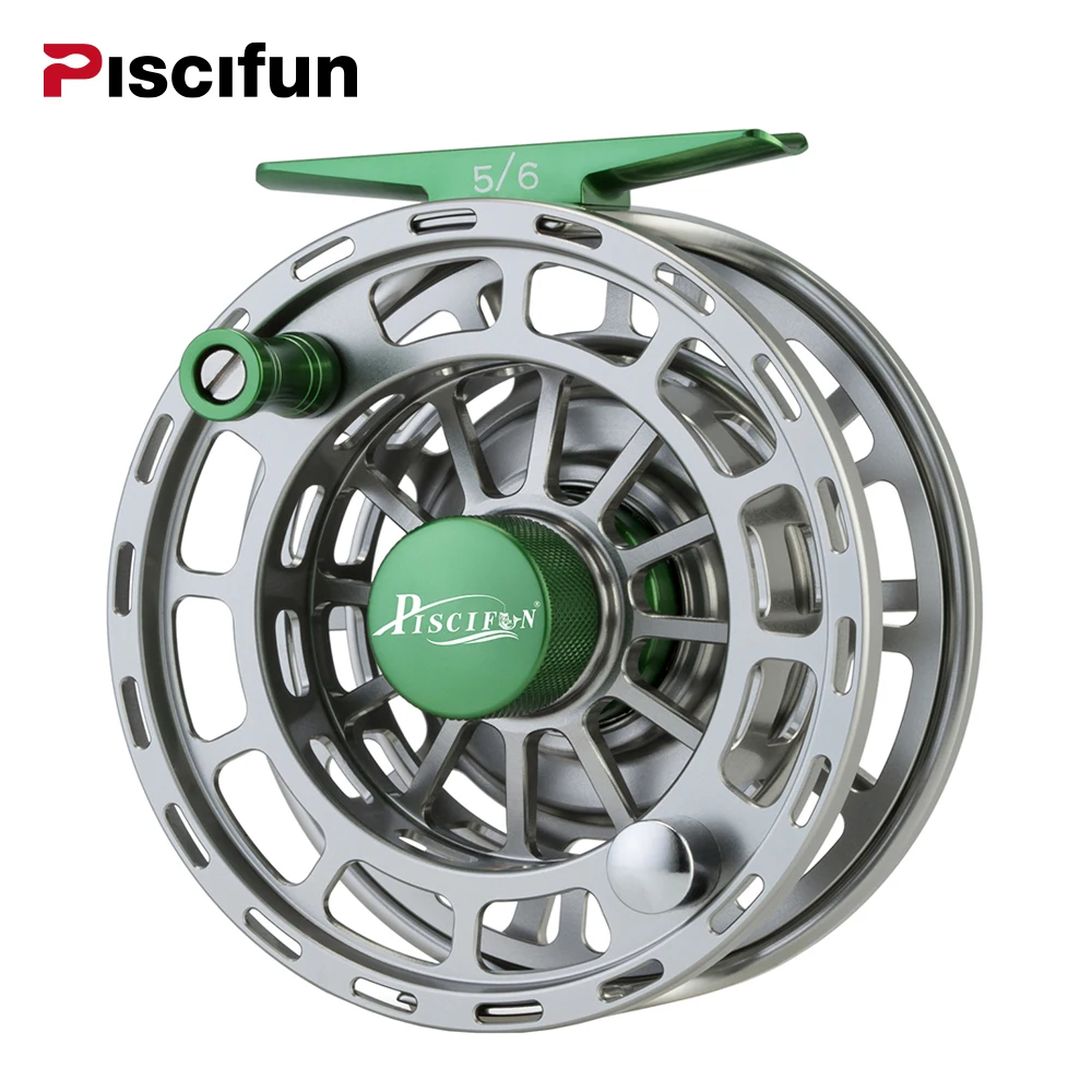 Piscifun Platte Green Fly Fishing Reel 3/4 5/6 7/8 9/10 WT CNC Machine