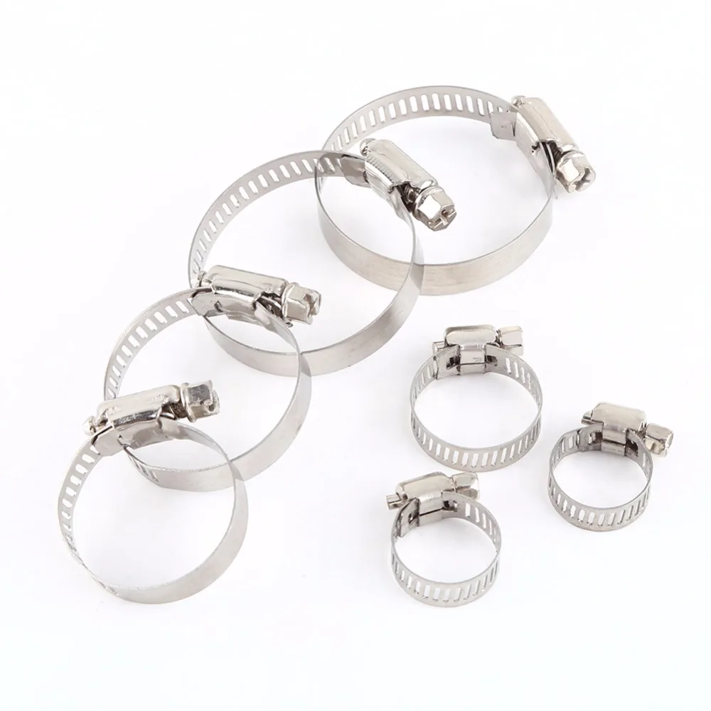 20PCS Genuine Hose Clips Pipe Clamp Worm Gear Clip Drive Fastener