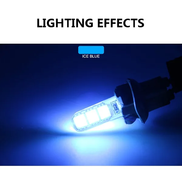 10X шт. Высококачественные Автомобильные светодиодные лампы T10 5050 W5W 6SMD Силиконовые 12 в авто светодиодный свет лампы парковки противотуманных фар стайлинга автомобилей - Испускаемый цвет: ice blue