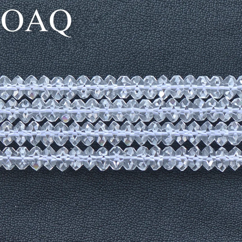 Buy Natural Flat White Crystal Beads Natural Stone Diy