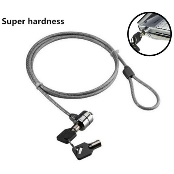 

Hot sale Increase thickness Notebook Laptop Computer Lock High Security Cable Chain With Key Notebook Laptop Anti-theft lock