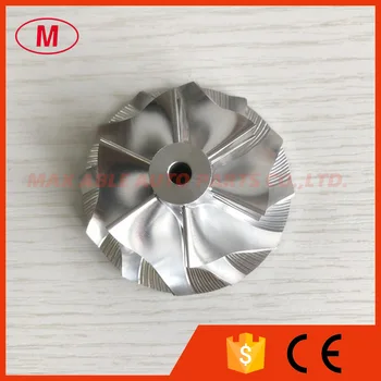 

TD04HL 13T 40.61/56.02mm 49377-04200 6+6 blades turbo milling/aluminum 2618 billet compressor wheel Tapered tip angle:0 degree