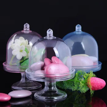

3Pcs Transparent Mini Candy Box Cake Storage Case Wedding Party Gift Boxes MYDING