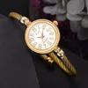 Lvpai Women Small Gold Bangle Bracelet Luxury Watches Stainless Steel Ladies Quartz Wristwatch Brand Casual Women Dress Colck ► Photo 3/6