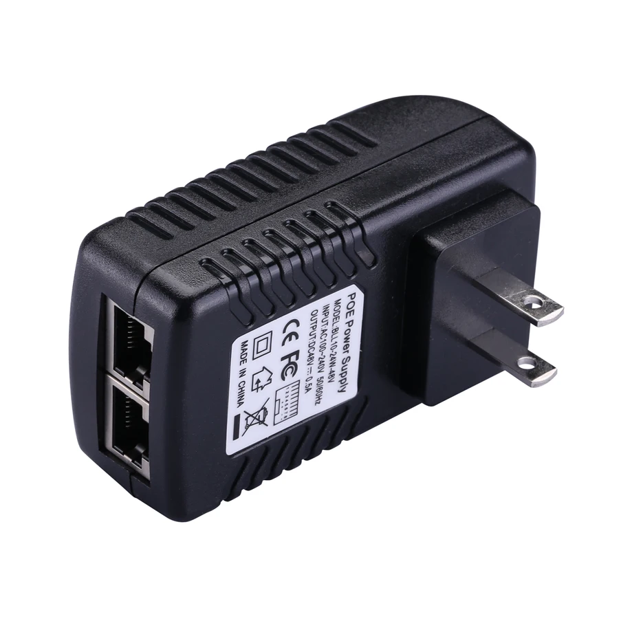 DC48V 0.5A POE инжектор сплитер для видеонаблюдения ip-камера IEEE802.3af POE коммутатор Ethernet POE адаптер EU/UK/US/AU Стандартный дополнительно