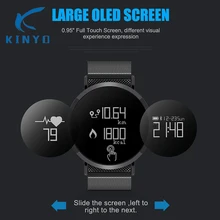 Смарт-браслет большой OLED экран моды Bluetooth спортивный шагомер сердечного ритма в режиме реального IP67 из водонепроницаемого материала