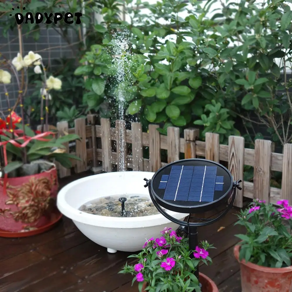 

Brushless Solar Water Pump Kit 9V 3W 2W Solar Panel Solar Powered Fountain Submersible for Bird Bath Pond Pull Garden