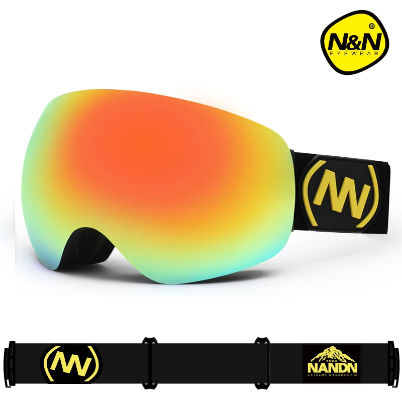 Nandn Snow Glasses Large Lens Anti-fog Man Women Ski Goggles Big Ski Mask Snow Snowboard Goggles 3