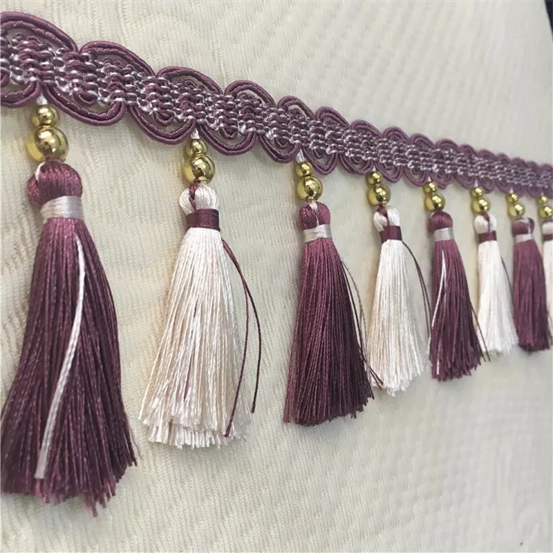 Buy 5Yards/lot 7Colors DIY Lace Trim Tassel Trimmings