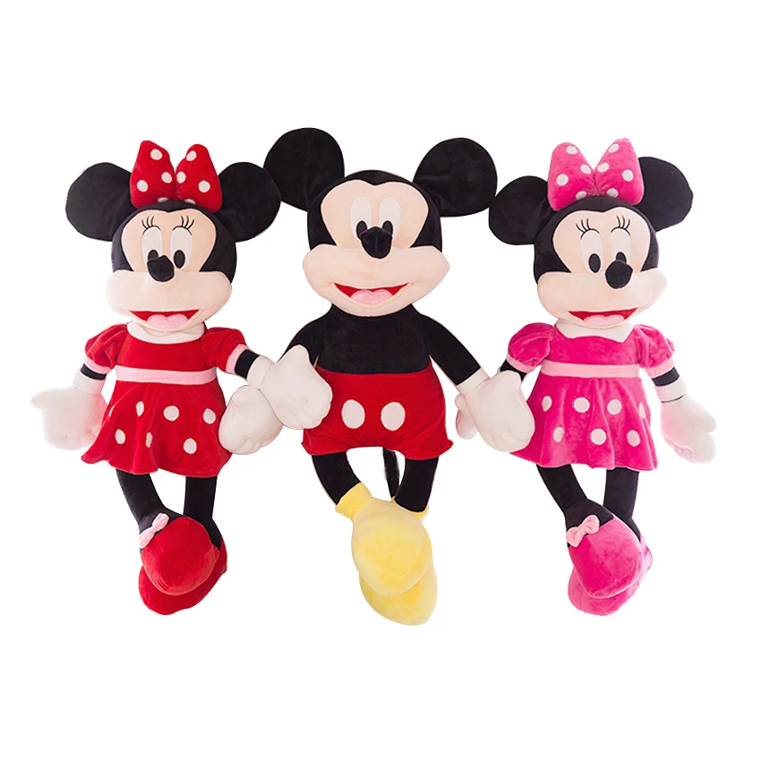 40cm New Lovely Mickey Mouse and Minnie Mouse Plush Toys Stuffed Cartoon Figure Dolls Kids Christmas Birthday gift