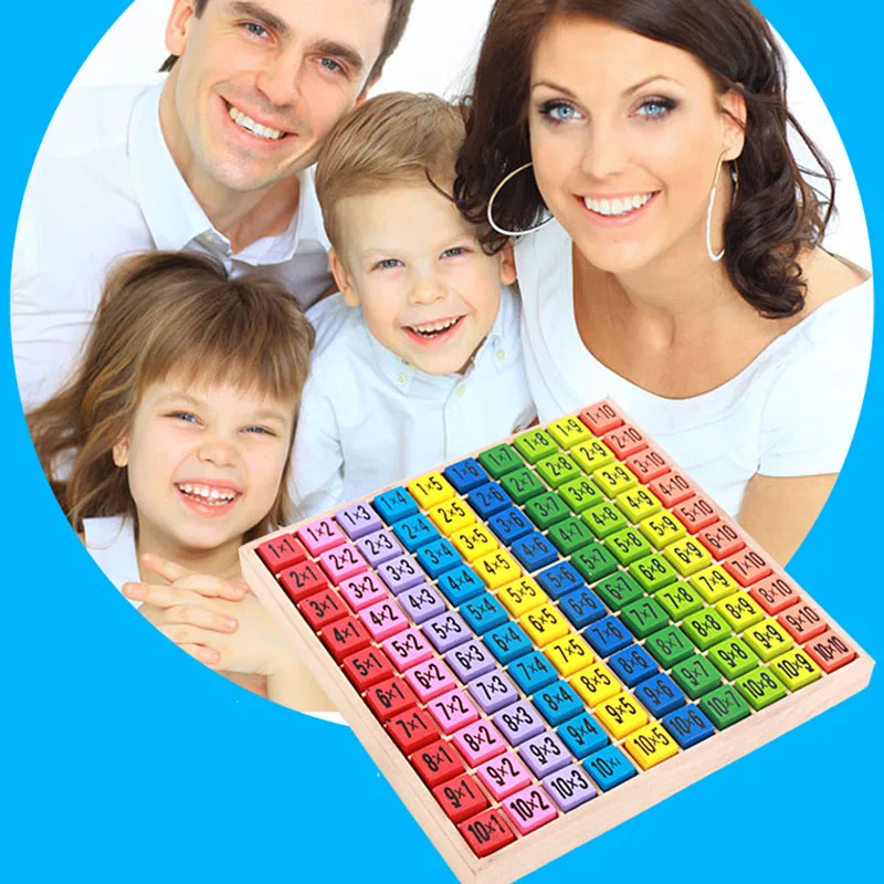 

Educational Wooden Toys For Children Baby Toys 99 Multiplication Table Math Arithmetic Teaching Aids For Kids