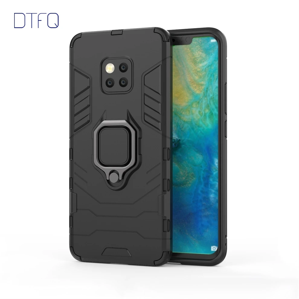 DTFQ Dual Layer Shockproof Phone Cover for Huawei Mate Series Anti-knock Armor Case 20 Pro X Lite 9 10 |