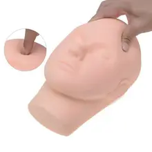 Silicone Training Mannequin Flat Head Makeup Practice Eyelash Lashes Extension Beauty Eye Lashes Eyelash Extensions