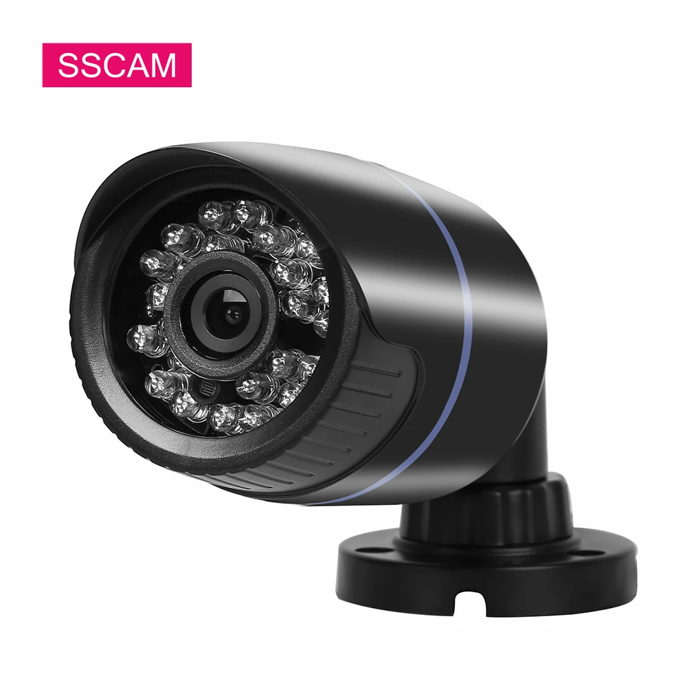 

2Pieces 2MP Bullet AHD Security Surveillance Camera Outdoor Black ABS Night Vision Waterproof Home Street Security Camera 20M IR