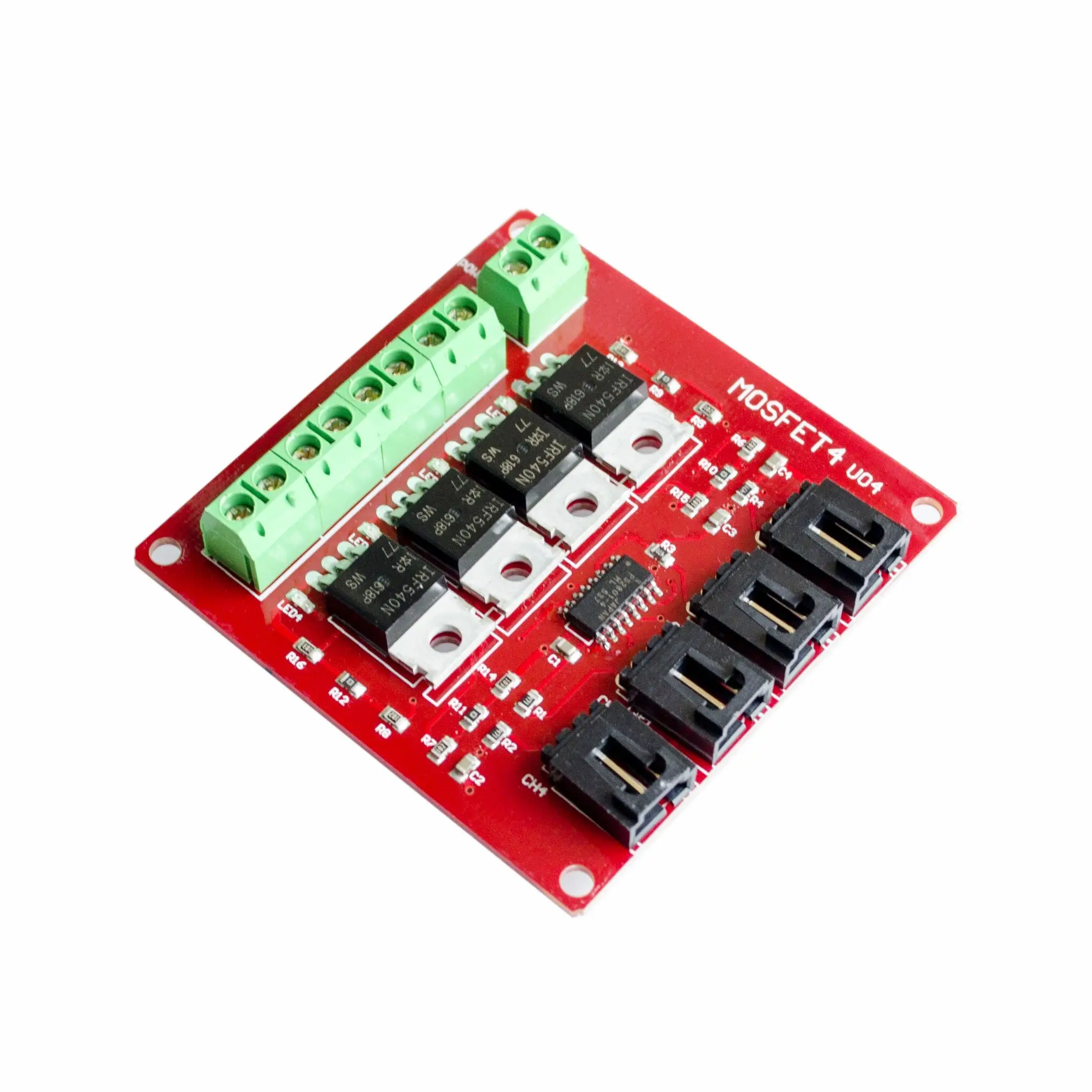 

Four Channel 4 Route MOSFET Button IRF540 V4.0+ MOSFET Switch Module For Arduino