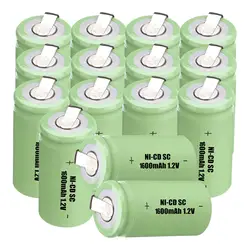 Yeckpowo 15 шт. SC батареи механические инструменты батарея SUBC перезаряжаемые batterie 1600 мАч nicd 1,2 в цвет случайный
