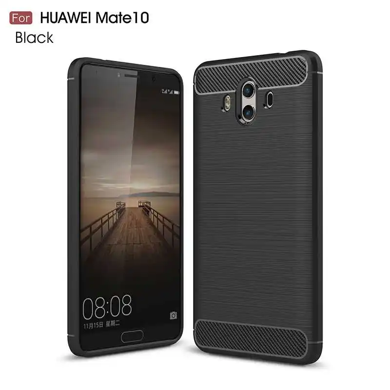 Модный противоударный мягкий силиконовый чехол Mokoemi 5," для huawei mate 10, чехол для huawei mate 10 Pro, чехол для телефона - Цвет: Black