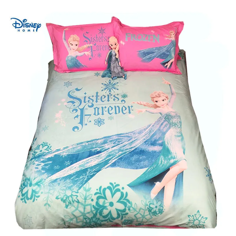 Disney Frozen Elsa Princess Comforter Bedding Set Queen Size Twin Full King Duvet Covers Kid Girls Children S Bedroom Decor Pink Bedding Sets Aliexpress