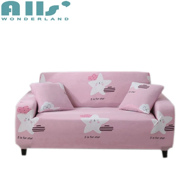 Pink Sofa Cover Reversible Couch Slipcover Furniture Protector For Pink Sofa Cover Reversible Couch Slipcover Furniture Protector For Living Room Modern Decoration Korean Style Elastic