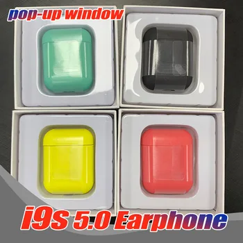 

20PCS Colorful TWS i9s mini Wireless Bluetooth in ear Earbuds 5.0 sports with pop up Portable For iphone Samsung Huawei Free DHL