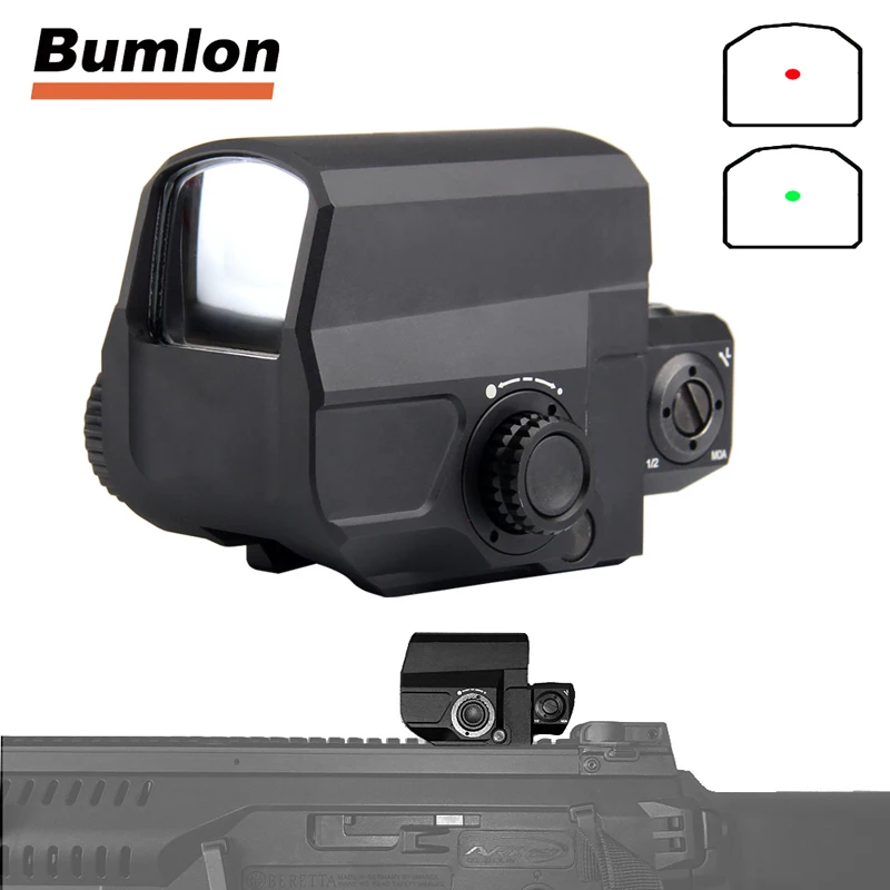 

LCO Tactical Red Dot Sight Scope Reflex Sight With 20mm Rail Mount Holographic for Hunting Airsoft RL5-0038BK