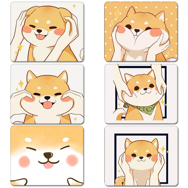 Shiba Inu Doge, детская одежда с мультяшными животными, грелки из натуральной резины, настольный Мышь охлаждающая подставка для ноутбука компьютерные корпуса Мышь коврик