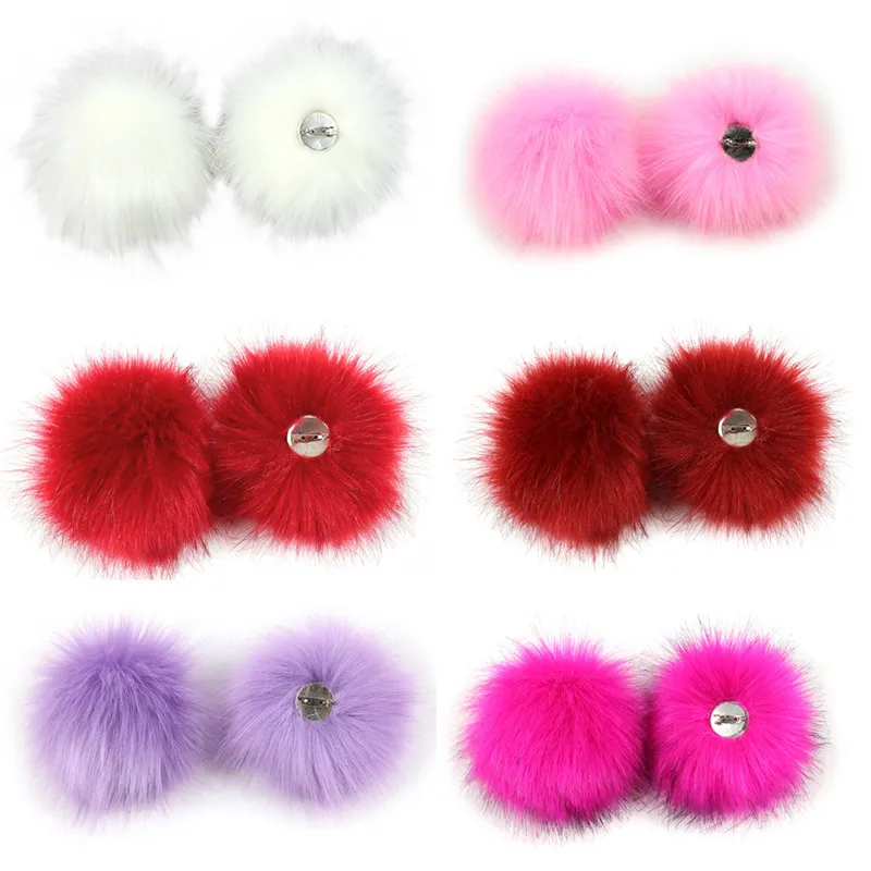 

12 Colors Real Fur Ball 10cm Pompom Keychain Car pompon Rabbit Fur Ball Keychain Fur DIY Bag Charms With fluffy bunny Ponpon