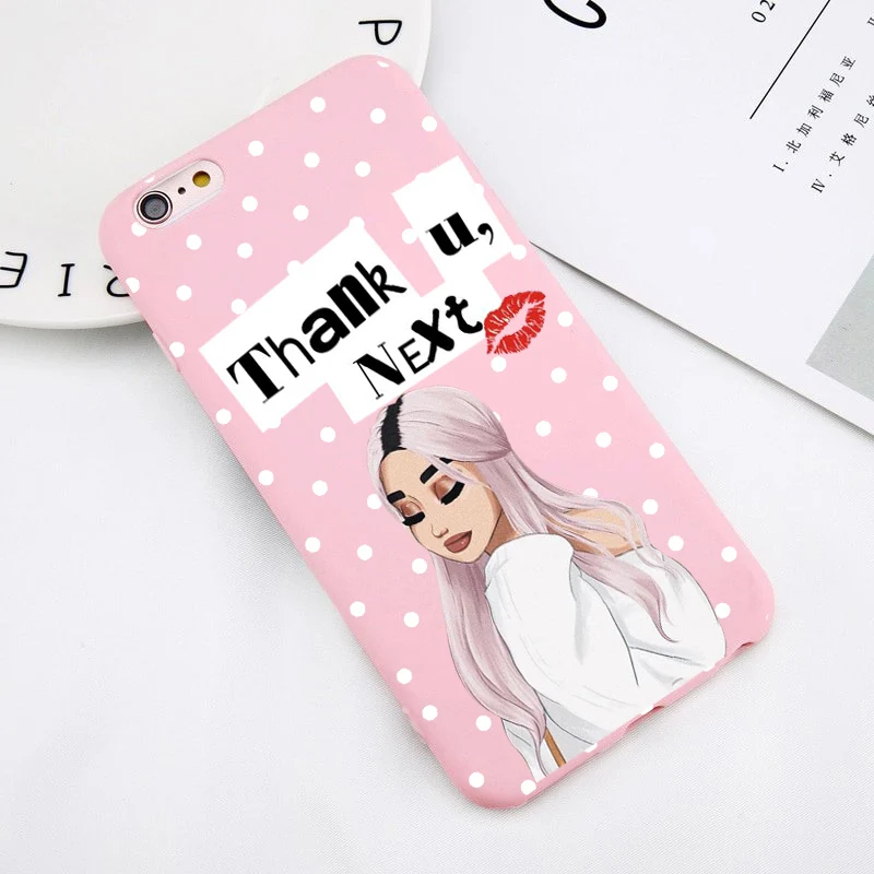 Чехол Ariana Grande Ag ciciber thank u, the next adoante из ТПУ для iPhone 4 5 6 7 8 plus x XR fundas Capa Cover