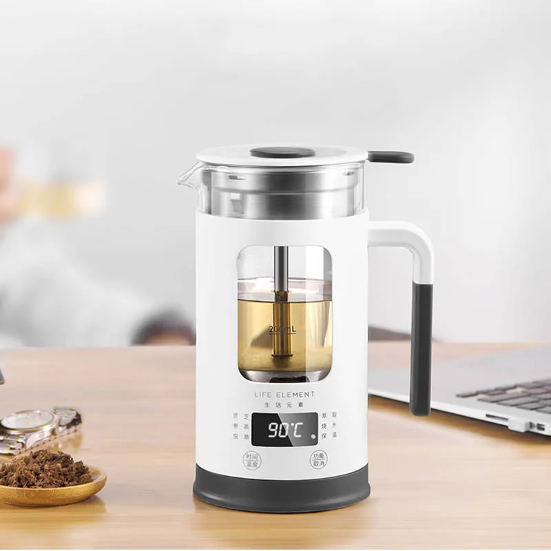 Электрический чайник, сохраняющий здоровье, 0.6л, 600 Вт, многофункциональный чайник, заварочный чайник, стеклянная бутылка для воды с фильтром 220 В