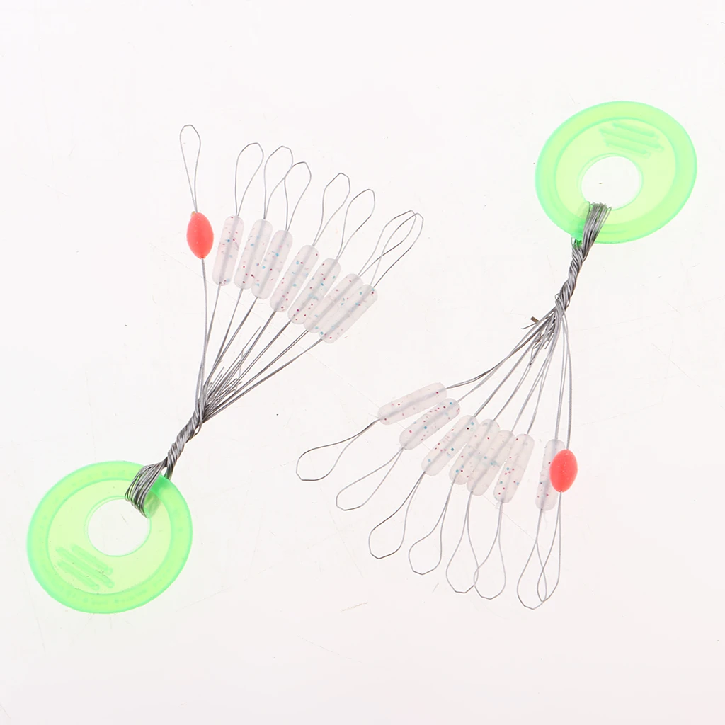 

100pcs/pack 4 size Fish Float Stopper Space Bean Floating Bobber Silica gel 8 in 1 fishing lures gear Fishing Pin accessories