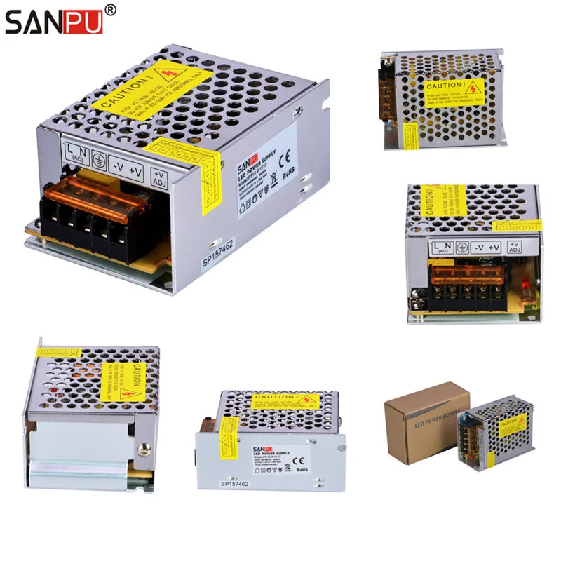 

SANPU 12 Volt LED Switching Power Supplies 12V 25W 2A Drivers for LEDs AC-DC Light Transformers Full Container Load Wholesale