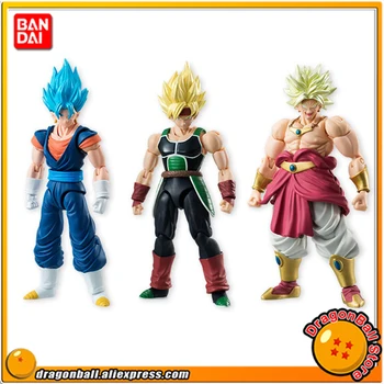 

"Dragon Ball Z" Original BANDAI Tamashii Nations SHODO SHOKUGAN Vol.5 Action Figure - Vegetto & Bardock & Broly (9cm tall)