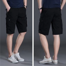 Новое поступление модные мужские карго шорты прямые свободные модные хлопковые мужские короткие брюки плюс размер