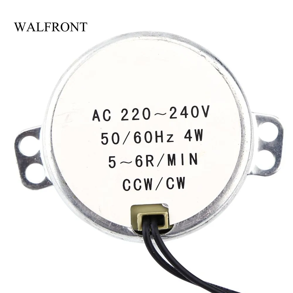 5//6RPM AC 220-240V 50//60Hz CW//CCW Synchronmotor Getriebemotor für Mikrowelle