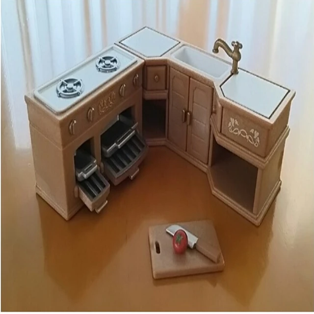 New 1 12 Genuine Sylvanian Families Dollhouse Furniture Doll New 1 12 Genuine Sylvanian Families Dollhouse Furniture Doll Miniature Cabinet Cupboard Kids Pretend Toys