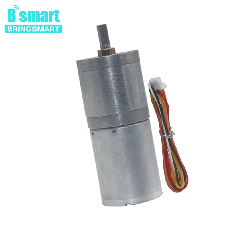 

Bringsmart JGA25-2430 DC Brushless Motor 12V 24V 4-1550RPM long life with Brake Speed Control BLDC Motor Low Noise
